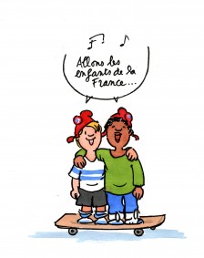 dessin Françoise enfants skate